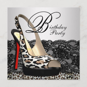Invitaciones a la fiesta de cumpleaños del Leopard
