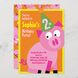 Invitaciones a la fiesta de cumpleaños del niño de