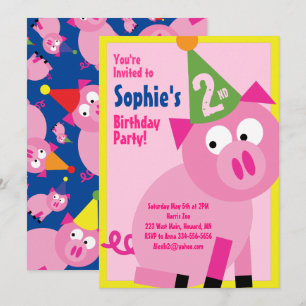 Invitaciones a la fiesta de cumpleaños del niño de