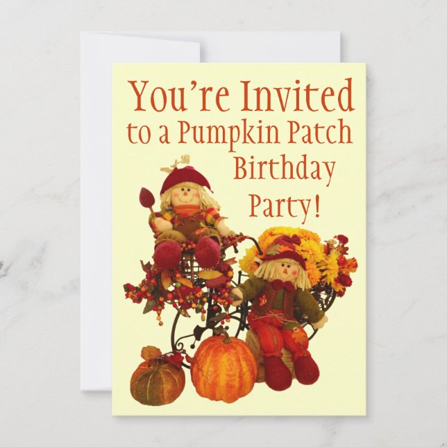Invitaciones a la fiesta de cumpleaños del parche  (Anverso)