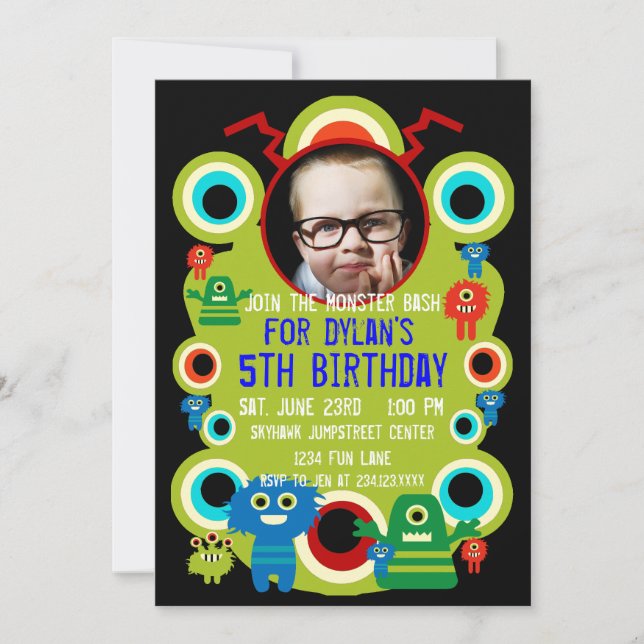 Invitaciones a la fiesta de cumpleaños del persona (Anverso)