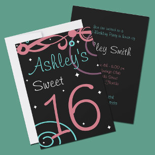 Invitaciones a la fiesta de cumpleaños del persona