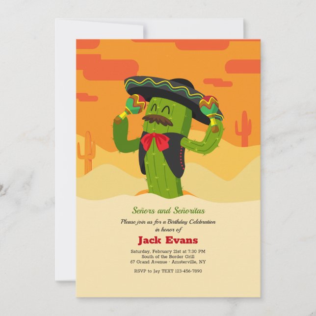 Invitaciones a la fiesta de cumpleaños del señor C (Anverso)