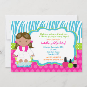 Invitaciones a la fiesta de cumpleaños del Spa