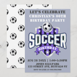 Invitaciones a la fiesta de cumpleaños del tema de