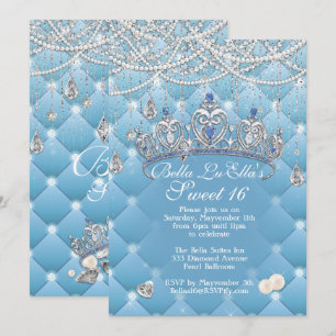 Invitaciones a la fiesta de cumpleaños Diamond and