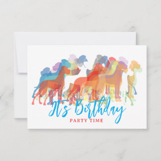 invitaciones a la fiesta de cumpleaños Gran Danés 