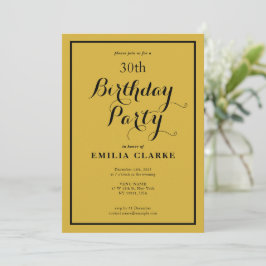 Invitaciones a la fiesta de cumpleaños moderna par