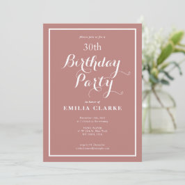 Invitaciones a la fiesta de cumpleaños moderna par