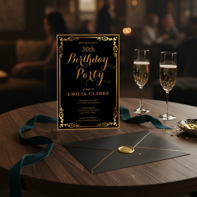 Invitaciones a la fiesta de cumpleaños moderna par (Subido por el creador)