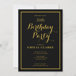 Invitaciones a la fiesta de cumpleaños moderna par