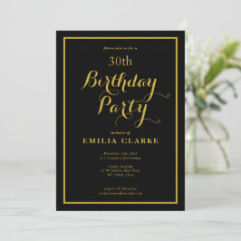 Invitaciones a la fiesta de cumpleaños moderna par