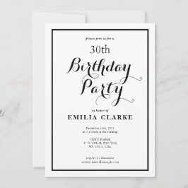 Invitaciones a la fiesta de cumpleaños moderna par