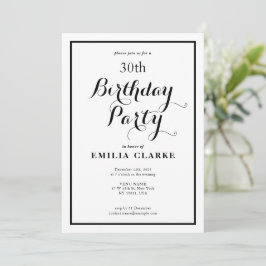 Invitaciones a la fiesta de cumpleaños moderna par