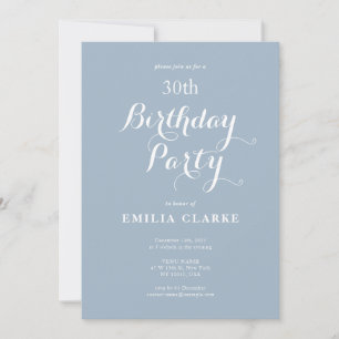 Invitaciones a la fiesta de cumpleaños moderna par