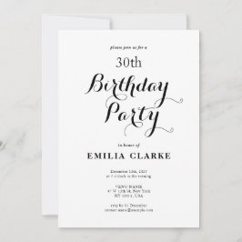 Invitaciones a la fiesta de cumpleaños moderna par