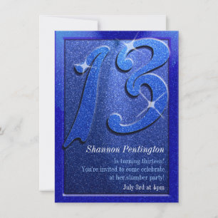 Invitaciones a la fiesta de cumpleaños número 13 d