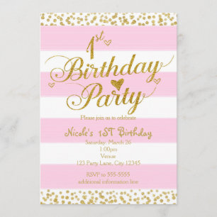 Invitaciones a la fiesta de cumpleaños número 1 Pi