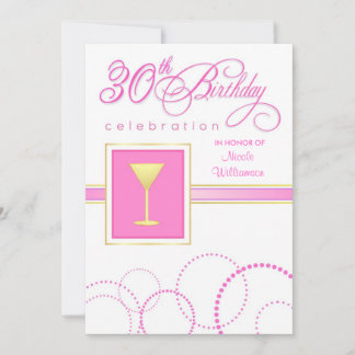 Invitaciones a la fiesta de cumpleaños número 30 -