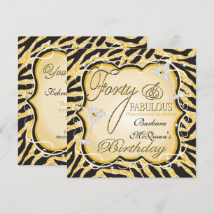 Invitaciones a la fiesta de cumpleaños número 40 d