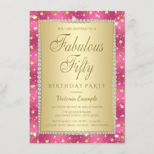 Invitaciones a la fiesta de cumpleaños número 50 d