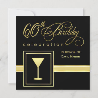 Invitaciones a la fiesta de cumpleaños número 60 -