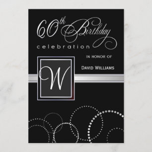 Invitaciones a la fiesta de cumpleaños número 60 -