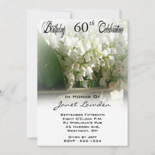 Invitaciones a la fiesta de cumpleaños número 60
