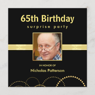 Invitaciones a la fiesta de cumpleaños número 65 -