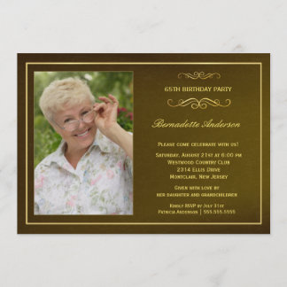 Invitaciones a la fiesta de cumpleaños número 65 -