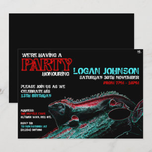 Invitaciones a la Fiesta de Cumpleaños Reptiles