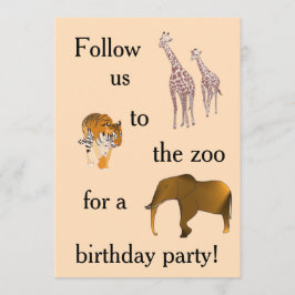 Invitaciones a la fiesta de cumpleaños temática de