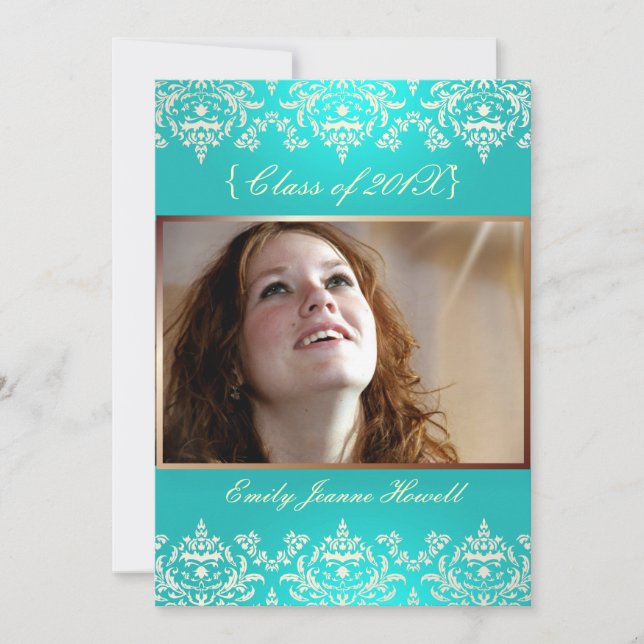 Invitaciones a la fiesta de Damasco/Graduación de  (Anverso)