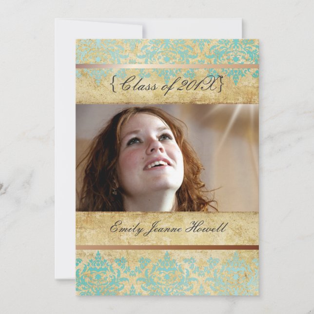 Invitaciones a la fiesta de Damasco/Graduación de  (Anverso)