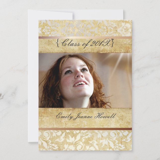 Invitaciones a la fiesta de Damasco/Graduación de  (Anverso)