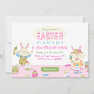 Invitaciones a la Fiesta de Decoración de Huevos d