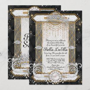 Invitaciones a la fiesta de diamantes de la prince