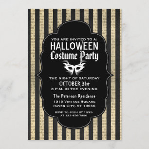 Invitaciones a la fiesta de disfraces de Halloween