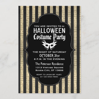 Invitaciones a la fiesta de disfraces de Halloween