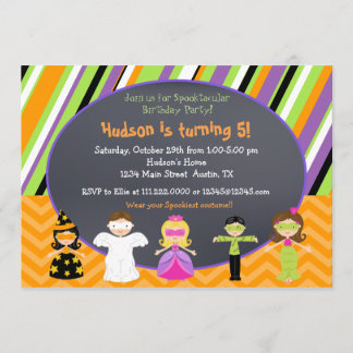 Invitaciones a la fiesta de disfraces de Halloween