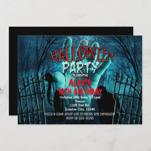Invitaciones a la fiesta de disfraces de Halloween