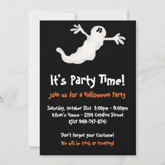 Invitaciones a la fiesta de Fantasma Halloween