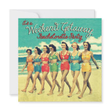 Invitaciones a la fiesta de fin de semana de solte