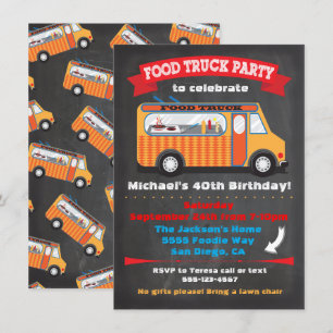 Invitaciones a la fiesta de Food Truck