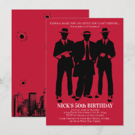 Invitaciones a la fiesta de Gangster