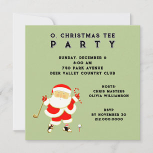 Invitaciones a la fiesta de golf de vacaciones