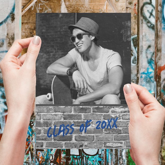 Invitaciones a la fiesta de graduación [Azul] (Subido por el creador)