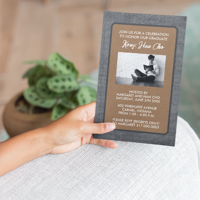 Invitaciones a la fiesta de graduación [Brown] (Subido por el creador)