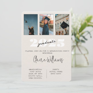 Invitaciones a la fiesta de graduación de chicas