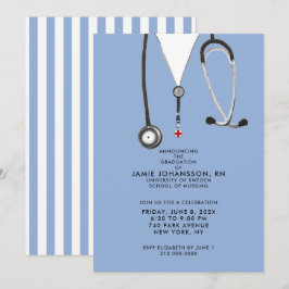 Invitaciones a la fiesta de graduación de enfermer